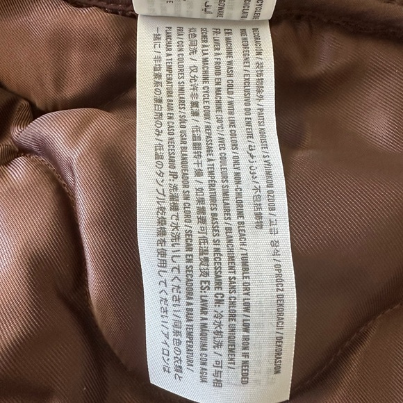 Abercrombie & Fitch Dark Brown Quilted Liner Jacket Size XL - Picture 13 of 14